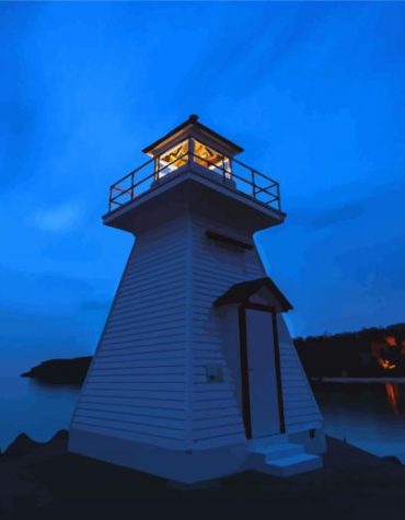 Lions Head Lighthouse Ontario Paint By Numbers