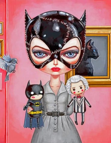 Cartoon Catwoman Paint By Numbers