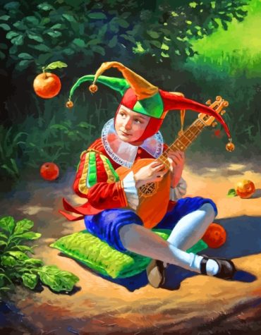 Harley Quinn Circus Theme Paint By Numbers