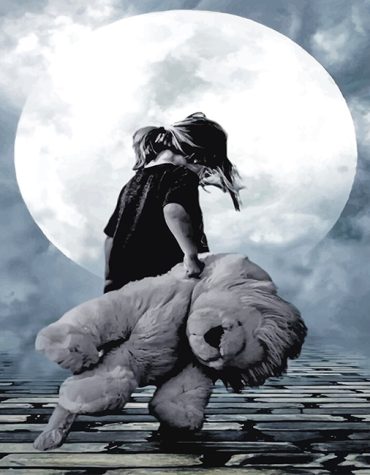 Little Girl Night Scene Paint By Numbers