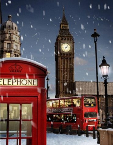 London Winter Cityscape Paint By Numbers