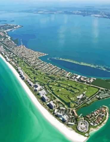 Longboat Key Seascape Paint By Numbers