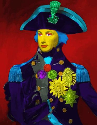 Lord Nelson Colorful Pop Art Paint By Numbers