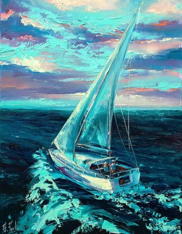 Seascape Boat Love Paint By Numbers