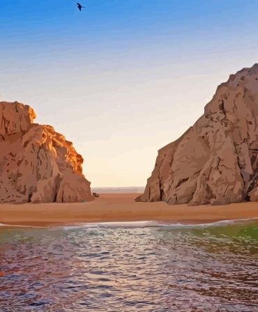 Lovers Beach Seascape Paint By Numbers