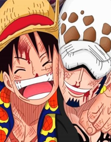 Luffy and Law One Piece Paint By Numbers
