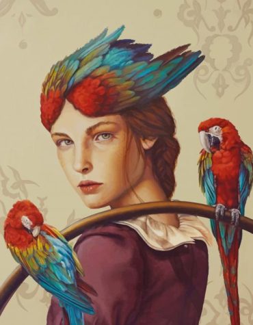 Macaw Paint By Numbers Art Kit for Girls