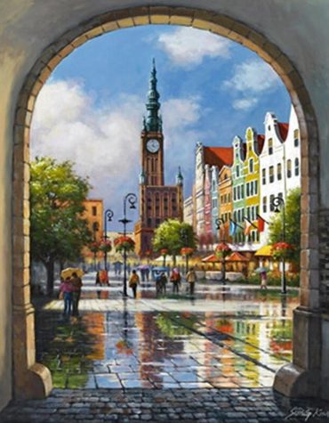 Madrid Plaza Paint By Numbers