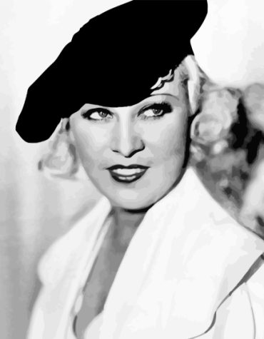 Mae West Classic Film Star Paint By Numbers