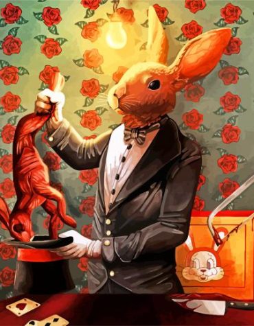 Magician Rabbit Themed Paint By Numbers