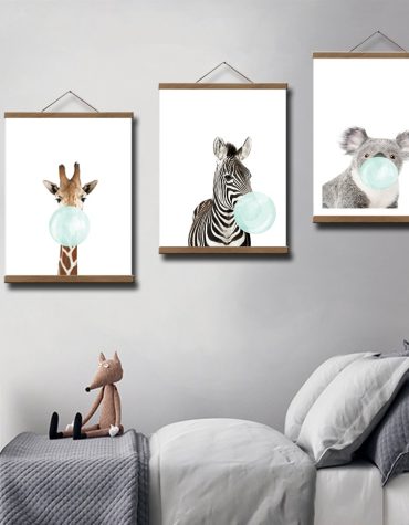 Wooden Magnetic Poster Frames for Wall Display Paint By Numbers