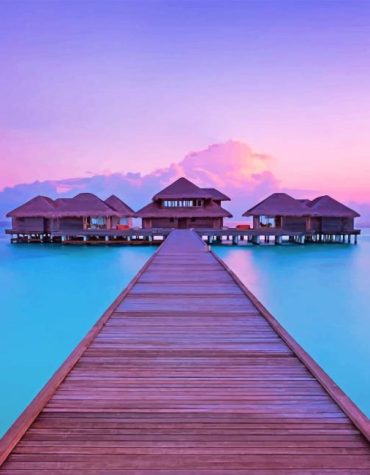 Maldives Seascape Paint By Numbers