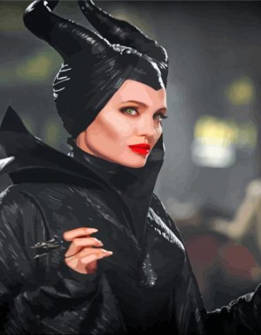 Angelina Jolie Maleficent Paint By Numbers