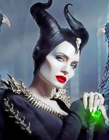 Angelina Jolie Maleficent Paint By Numbers