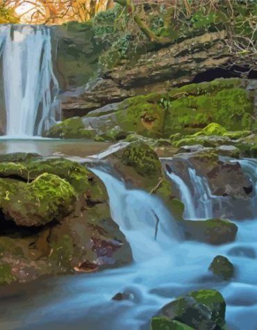 Exploring Malham Waterfall Paint By Numbers
