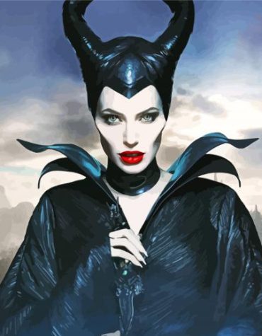 Angelina Jolie Maleficent Paint By Numbers