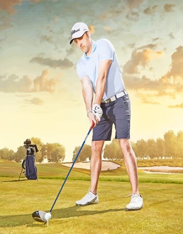 Golf Player Sport Paint By Numbers