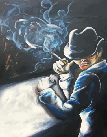 Man With Cigarette Paint By Numbers