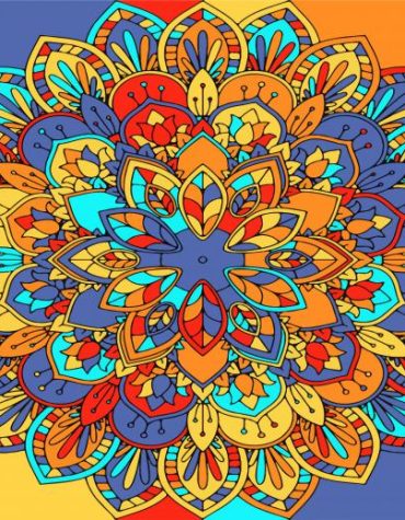 Colorful Mandala Journey Paint By Numbers
