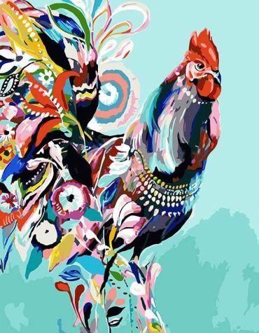 Colorful Mandala Chicken Paint By Numbers