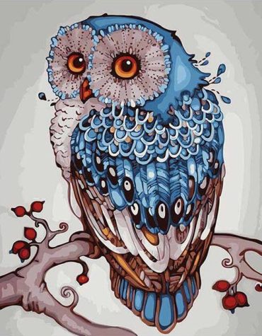Mandala Owl Art Paint By Numbers