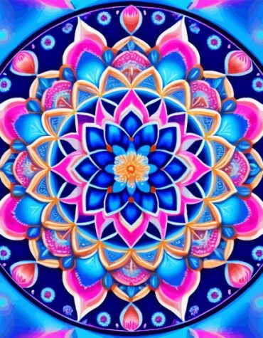 Colorful Mandala Arts Paint By Numbers