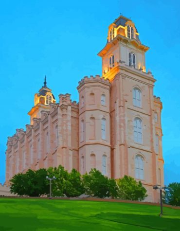 Manti Temple Utah Paint By Numbers