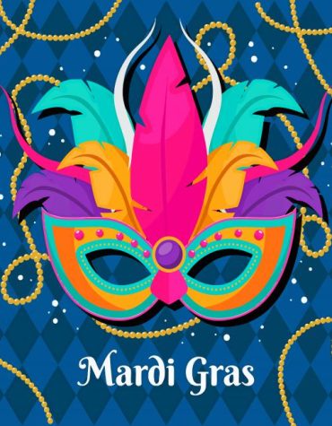 Mardi Gras Colorful Mask Paint By Numbers