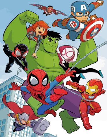 Marvel Superheroes Adventures Paint By Numbers