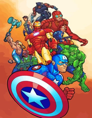 Marvel Superheroes Paint By Numbers