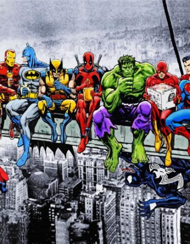 Marvel Superheroes Paint By Numbers