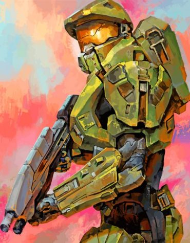 Master Chief Halo Adventure Paint By Numbers