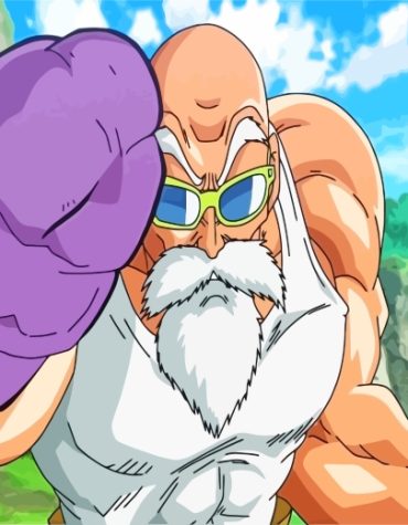 Dragon Ball Z Master Roshi Paint By Numbers