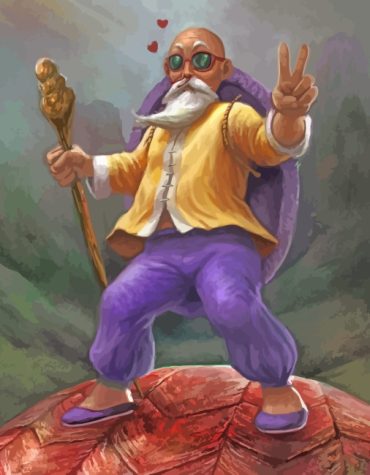 Dragon Ball Z Roshi Paint By Numbers