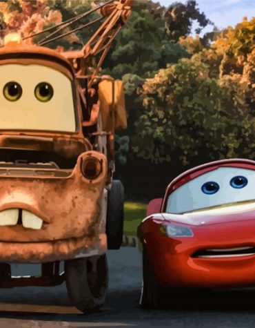 Lively Lightning McQueen Paint By Numbers