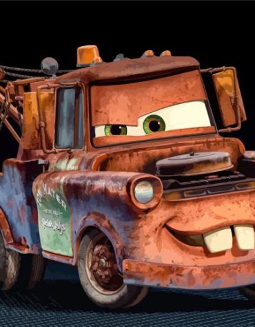 Disney Cars Mater Paint By Numbers