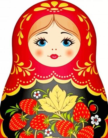 Colorful Matryoshka Dolls Paint By Numbers