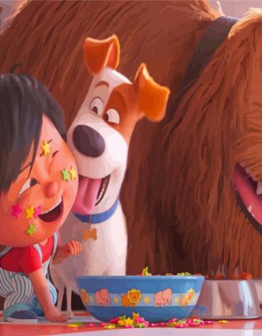 Max And Katie Cartoon Paint By Numbers