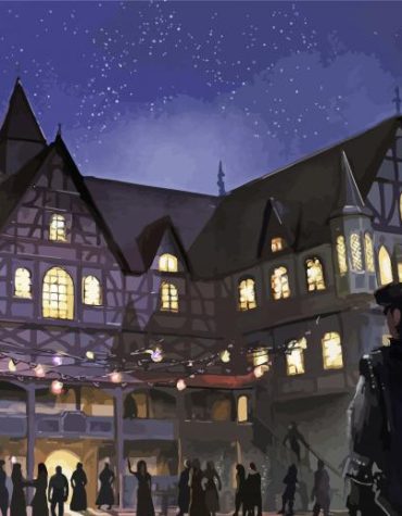 Medieval Castle Glow Paint By Numbers