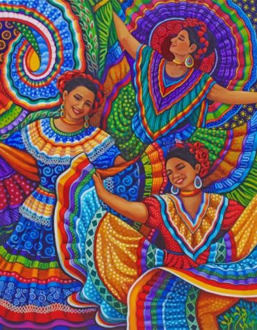 Mexican Folklorico Dance Paint By Numbers