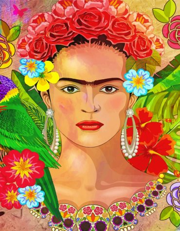 Frida Kahlo Parrots Paint By Numbers
