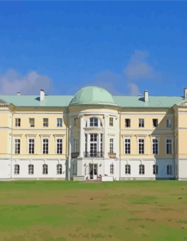 Mezotne Palace Scenic View Paint By Numbers