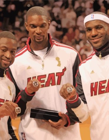 Miami Heat Star Players Paint By Numbers