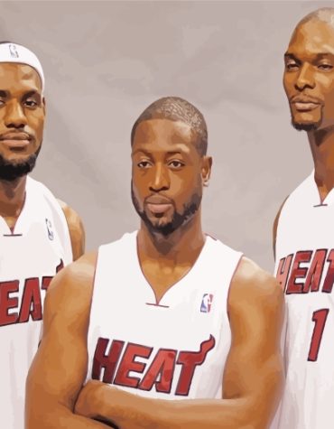 Miami Heat Basketball Stars Paint By Numbers