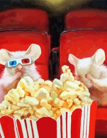 Mice Duo Paint By Numbers