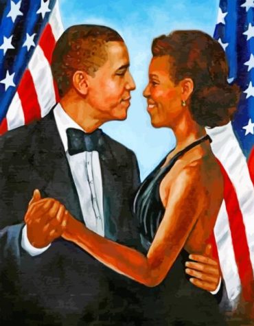 Obama Romantic Couple Paint By Numbers