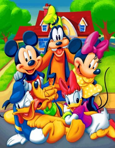 Mickey Mouse Adventure Paint By Numbers