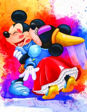 Mickey and Minnie Romance Paint By Numbers
