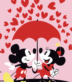 Mickey And Minnie Cartoon Paint By Numbers