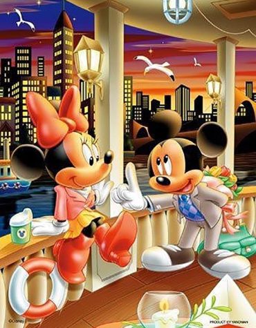 Mickey and Minnie Mouse Date Paint By Numbers